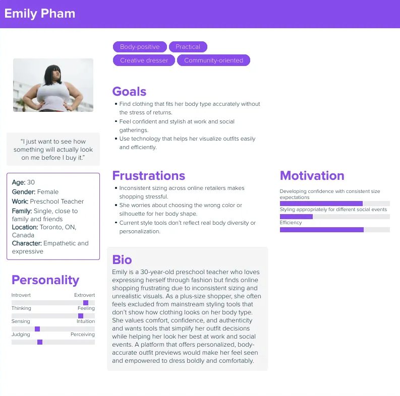 image showing persona 3: Emily and her information