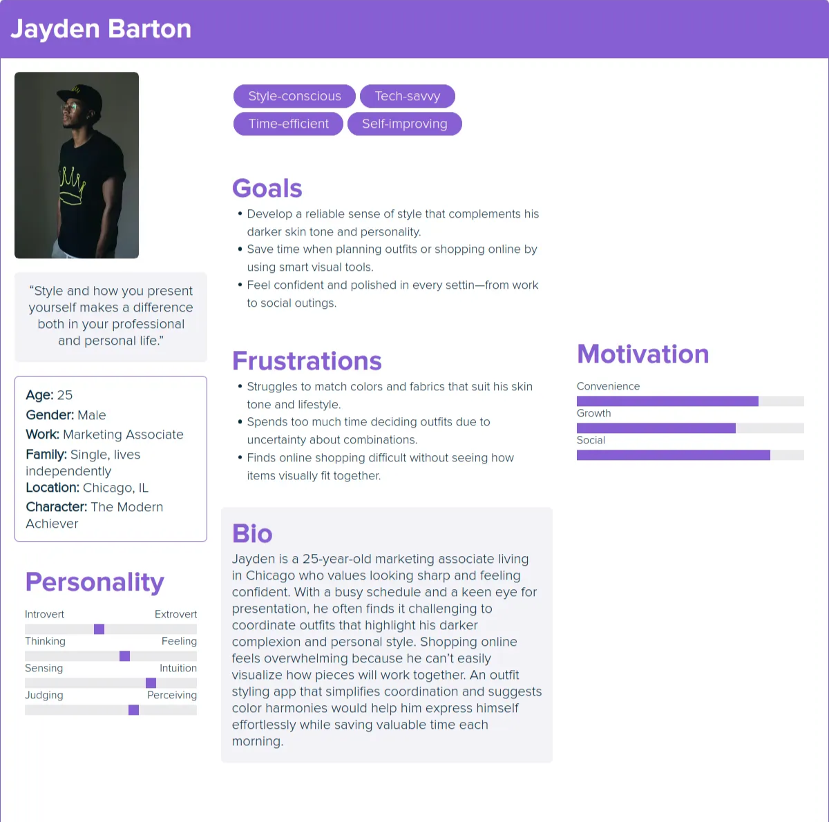 image showing persona 2: Jayden and his information